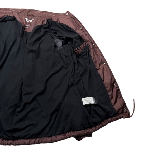 Aritzia TNA Coaches Long Jacket in Ripstop Twill Fabric Brown  - Picture 12 of 16